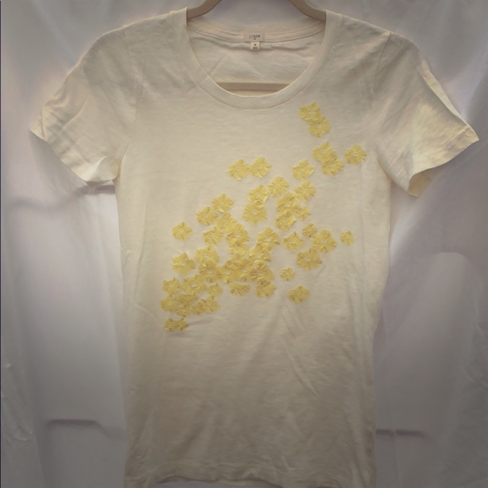 Yellow j crew t shirt